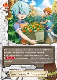 Summer Recollection 2017, "Field of Sunflowers" - Promo Cards - Future Card BuddyFight card