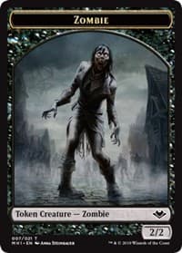 Zombie // Construct Double-Sided Token - Modern Horizons - Magic: The Gathering card