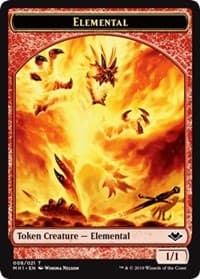 Elemental (008) // Elephant Double-Sided Token - Modern Horizons - Magic: The Gathering card