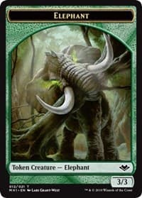 Elephant // Spirit Double-Sided Token - Modern Horizons - Magic: The Gathering card