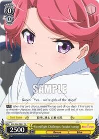 Swordfight Challenge, Futaba Isurugi - Revue Starlight - Weiss Schwarz card