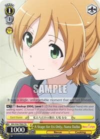 A Stage for Us Only, Nana Daiba - Revue Starlight - Weiss Schwarz card