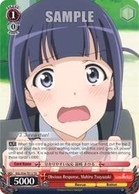 Obvious Response, Mahiru Tsuyuzaki - Revue Starlight - Weiss Schwarz card