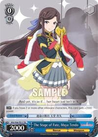 The Stage of Fate, Maya Tendo - Revue Starlight - Weiss Schwarz card