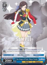 The Stage of Fate, Maya Tendo (RRR) - Revue Starlight - Weiss Schwarz card
