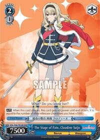 The Stage of Fate, Claudine Saijo (RRR) - Revue Starlight - Weiss Schwarz card