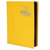 Binder - 4-Pocket Side-Loading Matte - Yellow - Monster Protectors Storage Albums - Storage Albums card