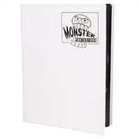 Binder - 9-Pocket Side-Loading Matte - White - Monster Protectors Storage Albums - Storage Albums card