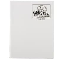 Binder - 9-Pocket Side-Loading Matte - White (White Pages) - Monster Protectors Storage Albums - Storage Albums card