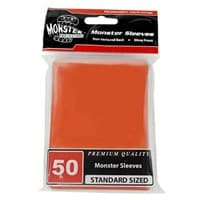 Standard Sleeves - Glossy - Orange (50-Pack) - Monster Protectors Card Sleeves - Card Sleeves card