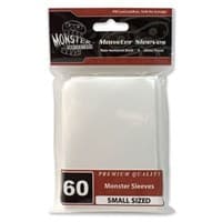 Small Sleeves - Glossy - White (60-Pack) - Monster Protectors Card Sleeves - Card Sleeves card