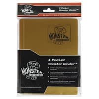 Binder - 4-Pocket Side-Loading Matte - Gold - Monster Protectors Storage Albums - Storage Albums card