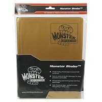 Binder - 9-Pocket Side-Loading Matte - Gold - Monster Protectors Storage Albums - Storage Albums card