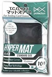 Dex Protection Standard Hypermat Card Sleeves - Black (100-Pack) - Dex Protection Card Sleeves - Card Sleeves card