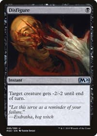 Disfigure - Core Set 2020 - Magic: The Gathering card