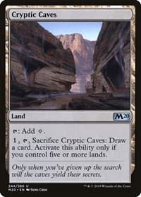 Cryptic Caves - Core Set 2020 - Magic: The Gathering card
