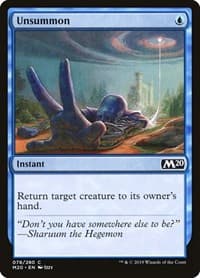 Unsummon - Core Set 2020 - Magic: The Gathering card