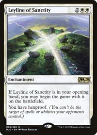 Leyline of Sanctity - Core Set 2020 - Magic: The Gathering card