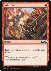 Infuriate - Core Set 2020 - Magic: The Gathering card
