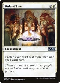 Rule of Law - Core Set 2020 - Magic: The Gathering card