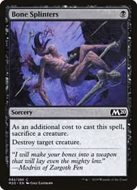 Bone Splinters - Core Set 2020 - Magic: The Gathering card