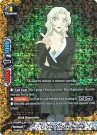 Secretive, Vermouth (Parallel Foil) - S-TD-C02: Case Closed -Side:Black- - Future Card BuddyFight card