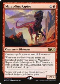 Marauding Raptor - Core Set 2020 - Magic: The Gathering card