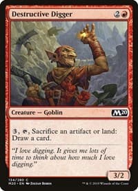 Destructive Digger - Core Set 2020 - Magic: The Gathering card