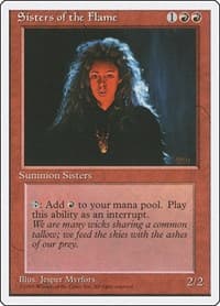 Sisters of the Flame - Fourth Edition - Magic: The Gathering card