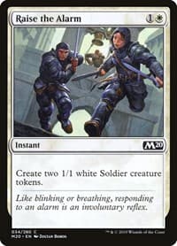Raise the Alarm - Core Set 2020 - Magic: The Gathering card