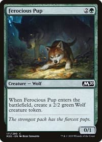 Ferocious Pup - Core Set 2020 - Magic: The Gathering card