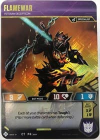 Flamewar - Veteran Decepticon (In-Store Play Gold Promo) - Transformers Promos - Transformers TCG card