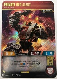 Private Red Alert - Medical Medic (In-Store Play Gold Promo) - Transformers Promos - Transformers TCG card