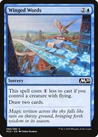 Winged Words - Core Set 2020 - Magic: The Gathering card