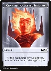 Emblem - Chandra, Awakened Inferno - Core Set 2020 - Magic: The Gathering card
