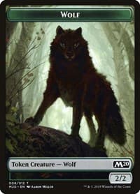 Wolf Token - Core Set 2020 - Magic: The Gathering card