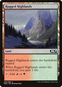 Rugged Highlands - Core Set 2020 - Magic: The Gathering card