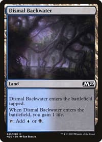 Dismal Backwater - Core Set 2020 - Magic: The Gathering card