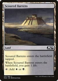 Scoured Barrens - Core Set 2020 - Magic: The Gathering card
