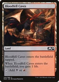 Bloodfell Caves - Core Set 2020 - Magic: The Gathering card