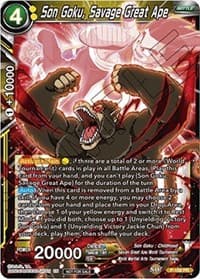 Son Goku, Savage Great Ape (Power Booster) - Promotion Cards - Dragon Ball Super: Masters card