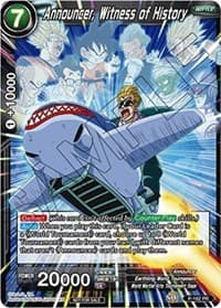 Announcer, Witness of History (Power Booster) - Promotion Cards - Dragon Ball Super: Masters card
