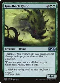 Gnarlback Rhino - Core Set 2020 - Magic: The Gathering card