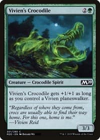 Vivien's Crocodile - Core Set 2020 - Magic: The Gathering card