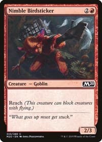 Nimble Birdsticker - Core Set 2020 - Magic: The Gathering card