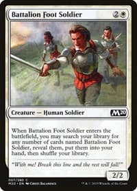 Battalion Foot Soldier - Core Set 2020 - Magic: The Gathering card