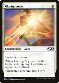 Glaring Aegis - Core Set 2020 - Magic: The Gathering card