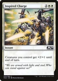 Inspired Charge - Core Set 2020 - Magic: The Gathering card