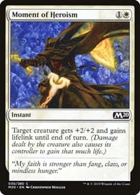 Moment of Heroism - Core Set 2020 - Magic: The Gathering card