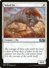 Yoked Ox - Core Set 2020 - Magic: The Gathering card